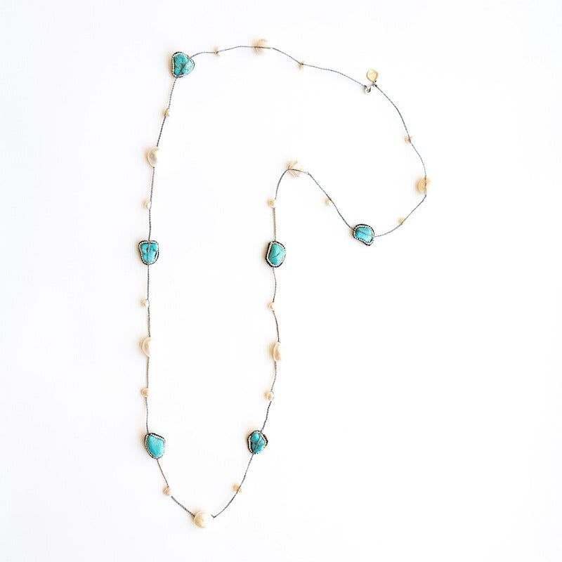 Turquoise Bead Necklace | Turquoise Stone Necklace | Stephanos